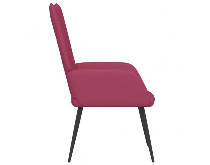 Sonata H Релаксиращ стол, виненочервен, кадифе