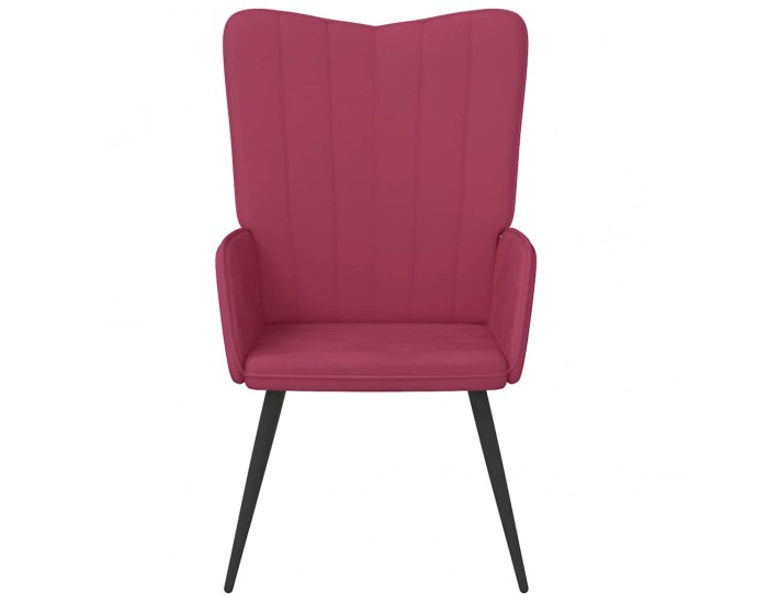 Sonata H Релаксиращ стол, виненочервен, кадифе