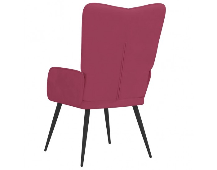 Sonata H Релаксиращ стол, виненочервен, кадифе