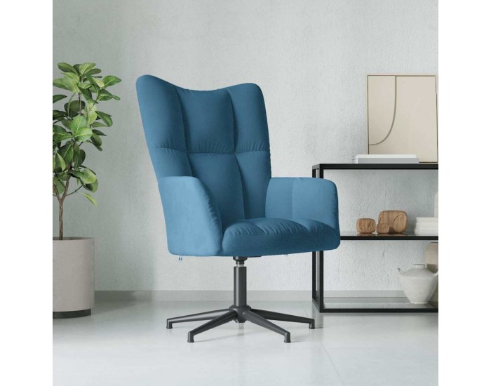 Sonata H Релакс стол, син, кадифе