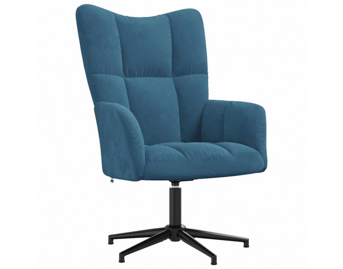 Sonata H Релакс стол, син, кадифе