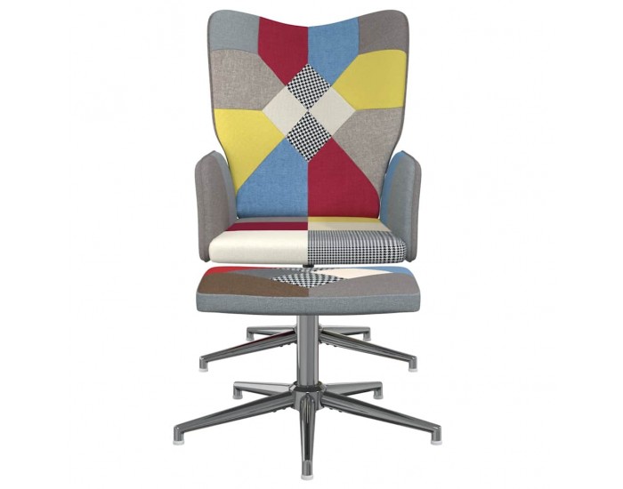 Sonata H Релаксиращ стол с табуретка, пачуърк, плат