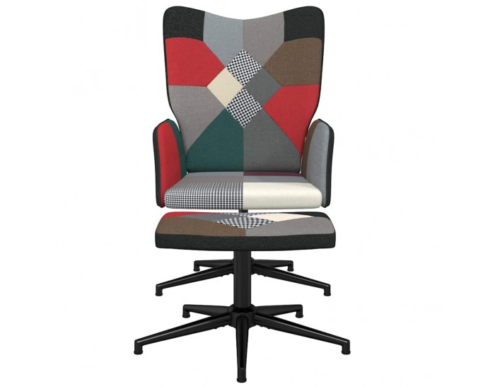 Sonata H Релаксиращ стол с табуретка, пачуърк, плат