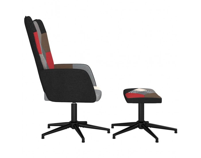 Sonata H Релаксиращ стол с табуретка, пачуърк, плат