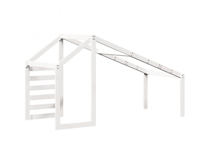 Sonata H Покрив за детско легло, бял, 188x97x113 см, бор масив