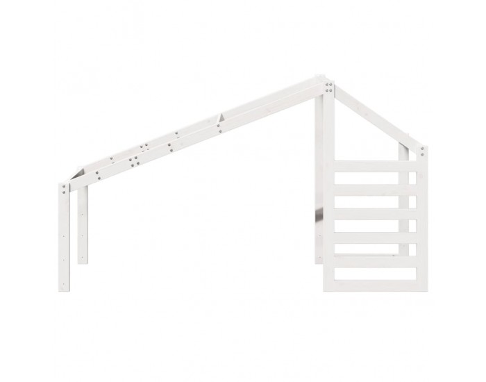 Sonata H Покрив за детско легло, бял, 188x97x113 см, бор масив