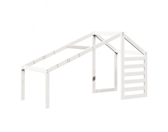 Sonata H Покрив за детско легло, бял, 188x97x113 см, бор масив