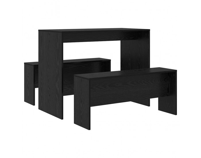 Sonata H Трапезен комплект 2 pcs Черен дъб 97 x 47 x 75 см