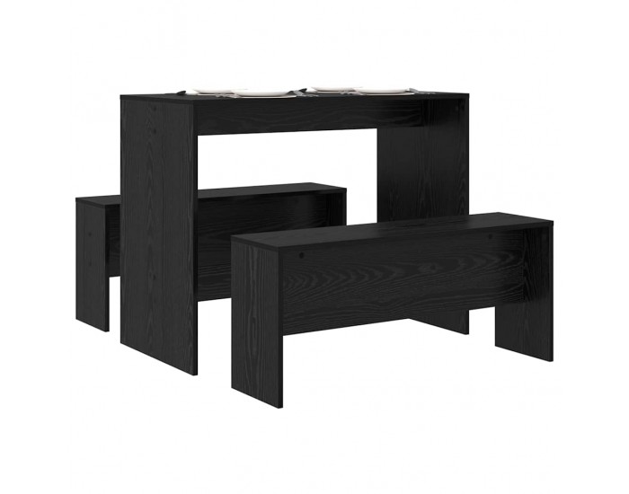 Sonata H Трапезен комплект 2 pcs Черен дъб 97 x 47 x 75 см