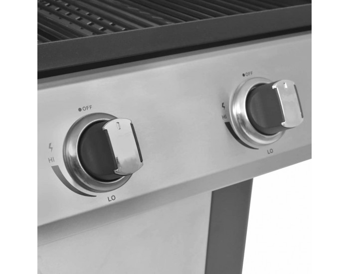 Sonata H Газово барбекю Сребрист 132 x 61 x 118 см Неръждаема стомана