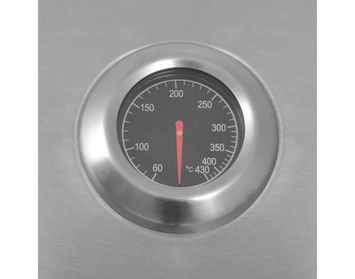 Sonata H Газово барбекю Сребрист 132 x 61 x 118 см Неръждаема стомана