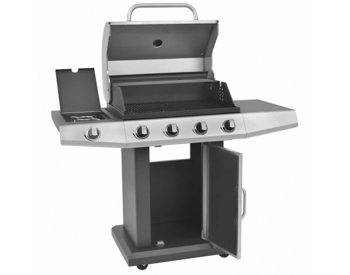 Sonata H Газово барбекю Сребрист 132 x 61 x 118 см Неръждаема стомана