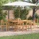 Sonata H Струпваеми градински столове 6 pcs Кафяво 55.5 x 55.5 x 90 см