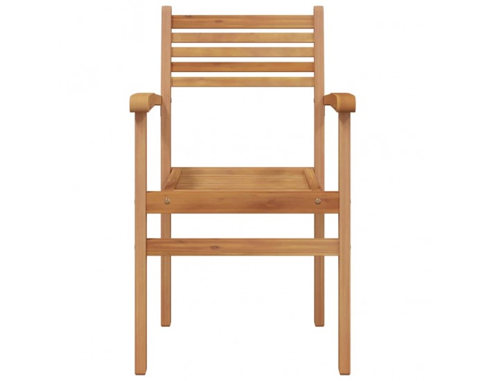 Sonata H Струпваеми градински столове 6 pcs Кафяво 55.5 x 55.5 x 90 см