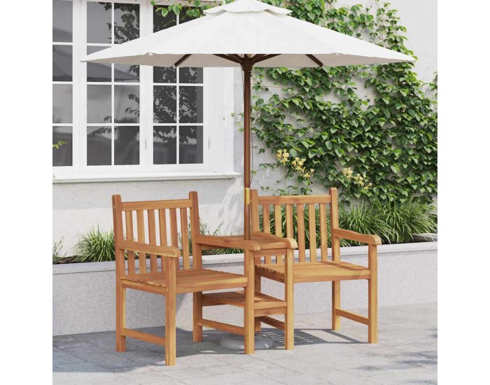 Sonata H Outdoor столчета Кафяво 152 x 63 x 89 см Тиково дърво масив
