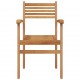 Sonata H Струпваеми градински столове 4 pcs Кафяво 55.5 x 55.5 x 90 см