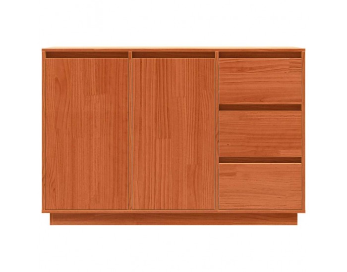 Sonata H Служебен шкаф Кафяво 111 x 34 x 75 см Масивна борова дървесина