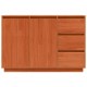 Sonata H Служебен шкаф Кафяво 111 x 34 x 75 см Масивна борова дървесина