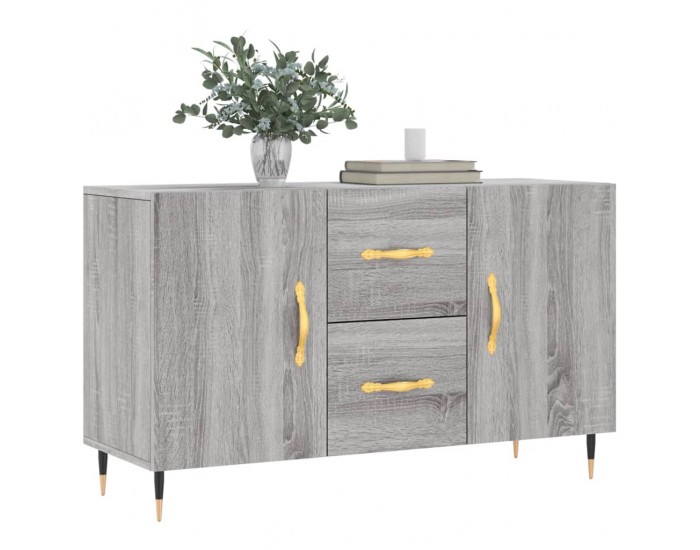 Sonata H Сайдборд, Сив сонома, 100x36x60 см, инженерно дърво