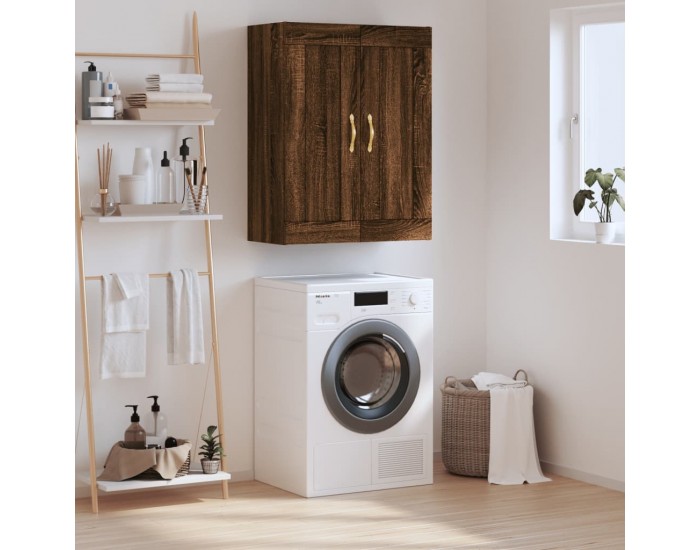 Sonata H Стенен шкаф кафяв дъб 69,5x34x90 см инженерно дърво