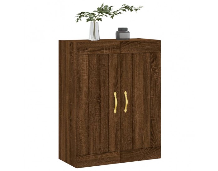Sonata H Стенен шкаф кафяв дъб 69,5x34x90 см инженерно дърво