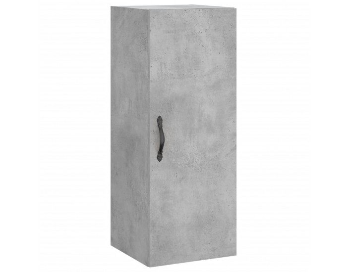 Sonata H Висок шкаф, бетонно сив, 34,5x34x180 см, инженерно дърво