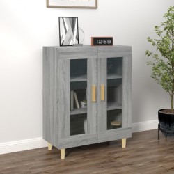 Sonata H Сайдборд, сив сонома, 69,5x34x90 см, инженерно дърво - Шкафове, Витрини, Модулни секции