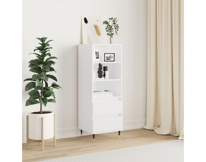 Sonata H Висок шкаф, бял, 40x36x110 см, инженерно дърво