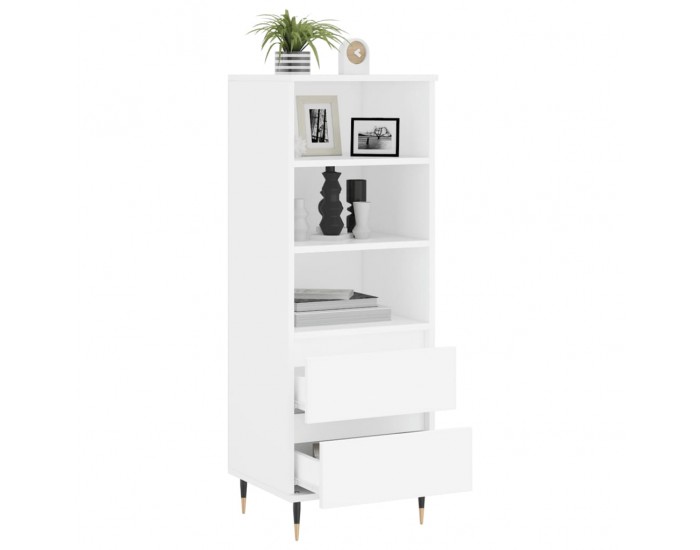 Sonata H Висок шкаф, бял, 40x36x110 см, инженерно дърво