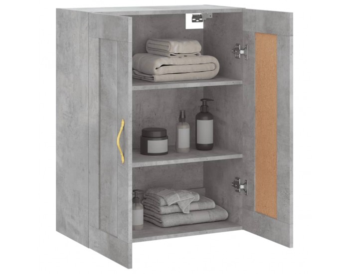 Sonata H Стенен шкаф бетонно сив 69,5x34x90 см инженерно дърво