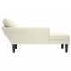 Sonata H Кушетка с възглавница и десен подлакътник, кремав, кадифе