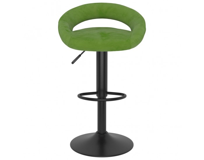 Sonata H Бар табуретки, 2 бр, светлозелени, кадифе