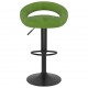 Sonata H Бар табуретки, 2 бр, светлозелени, кадифе