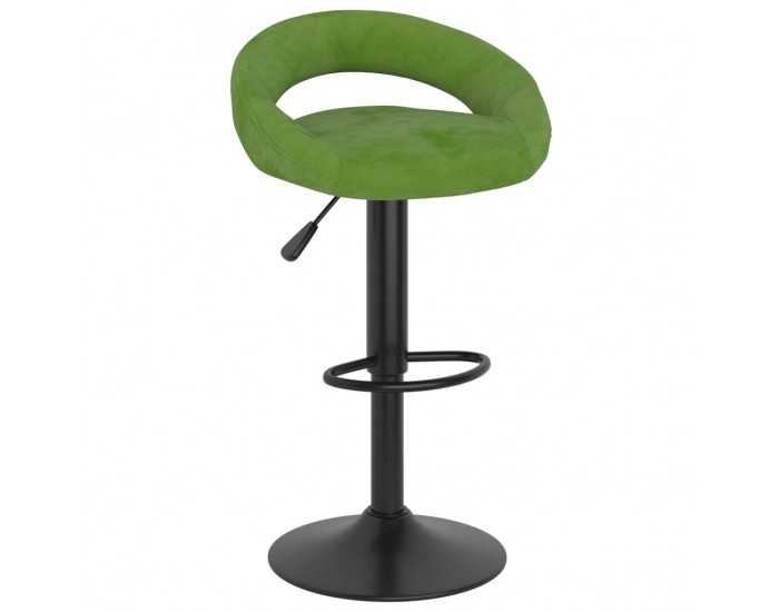 Sonata H Бар табуретки, 2 бр, светлозелени, кадифе