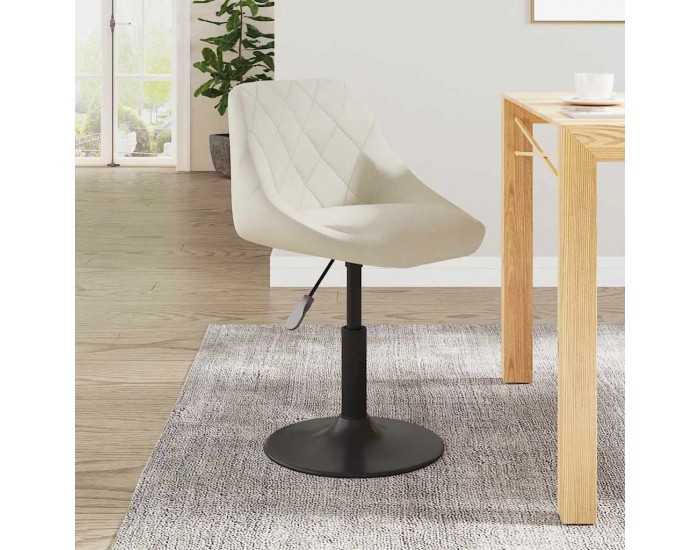 Sonata H Бар табуретка, кремава, кадифе Sonata H Бар табуретка, кремава, кадифе