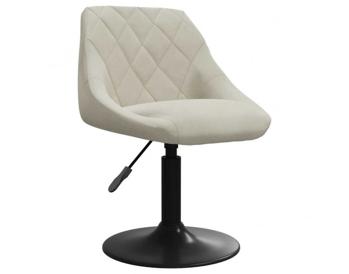 Sonata H Бар табуретка, кремава, кадифе Sonata H Бар табуретка, кремава, кадифе