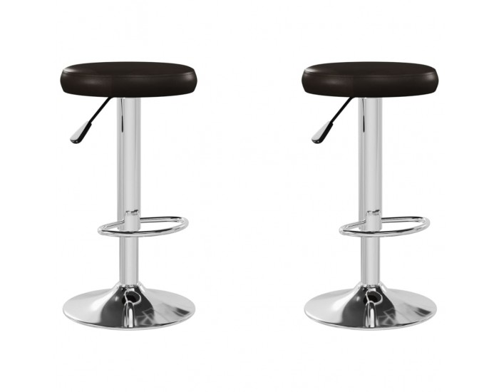 Sonata H Бар табуретки, 2 бр, кафяви, изкуствена кожа Sonata H Бар табуретки, 2 бр, кафяви, изкуствена кожа