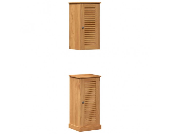 Sonata H Комплект мебели за баня с рафт VIGO 2 pcs Кафяво и медно кафяво