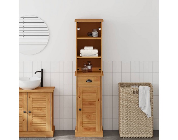 Sonata H Комплект мебели за баня с рафт VIGO 2 pcs Кафяво и медно кафяво