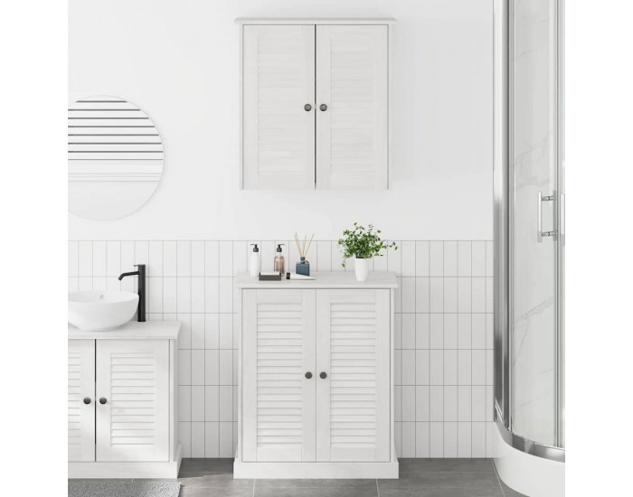 Sonata H Комплект мебели за баня с рафт 2 pcs Кафяво 67.5 x 34 x 80 см