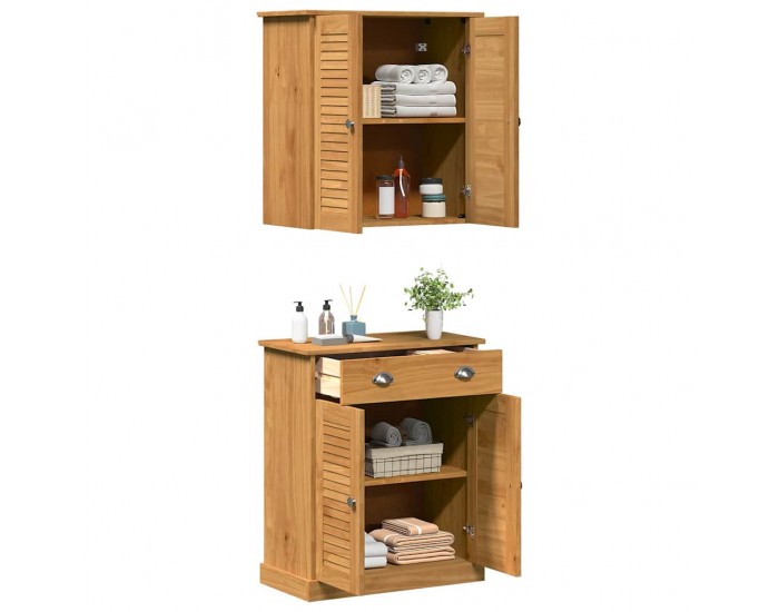 Sonata H Комплект мебели за баня VIGO 2 pcs Кафяво 67.5 x 34 x 80 см