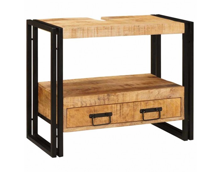 Sonata H Шкаф за мивка за баня Масивна дървесина от манго и желязо