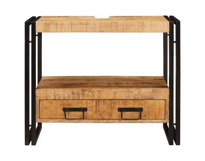 Sonata H Шкаф за мивка за баня Масивна дървесина от манго и желязо