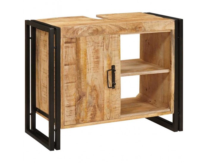 Sonata H Шкаф за мивка за баня Масивна дървесина от манго и желязо