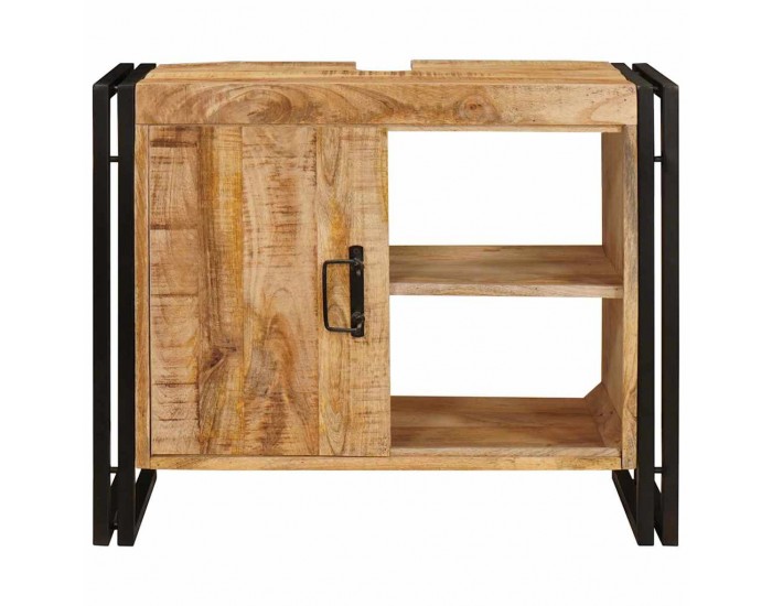 Sonata H Шкаф за мивка за баня Масивна дървесина от манго и желязо