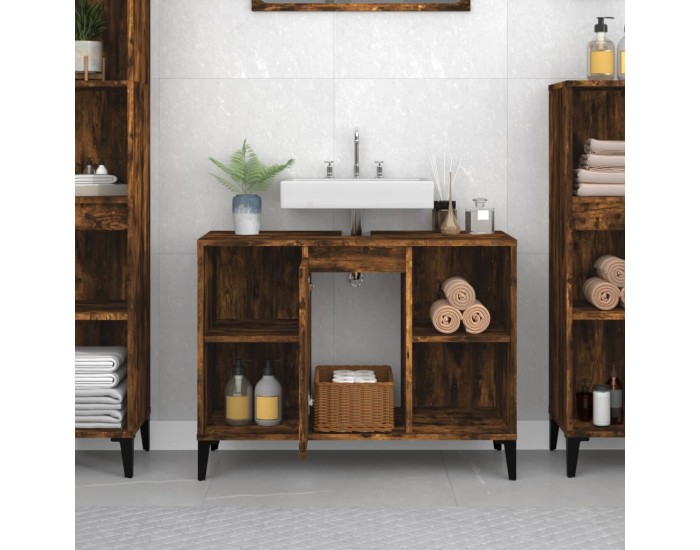 Sonata H Шкаф за мивка, опушен дъб, 80x33x60 см, инженерно дърво