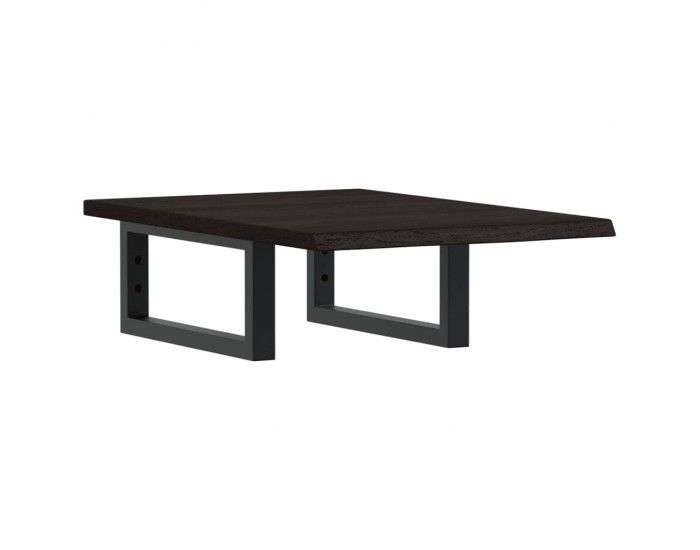 Sonata H Стенен рафт за мивка, стомана и масивно дърво дъб