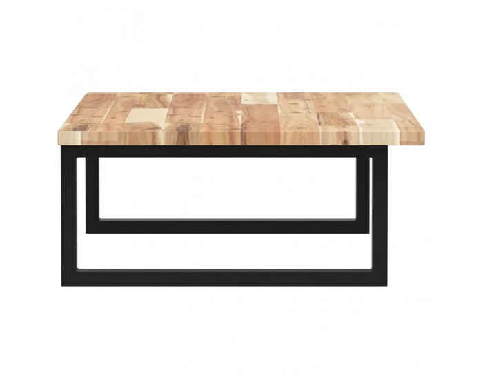 Sonata H Стенен рафт за мивка, стомана и масивно дърво акация