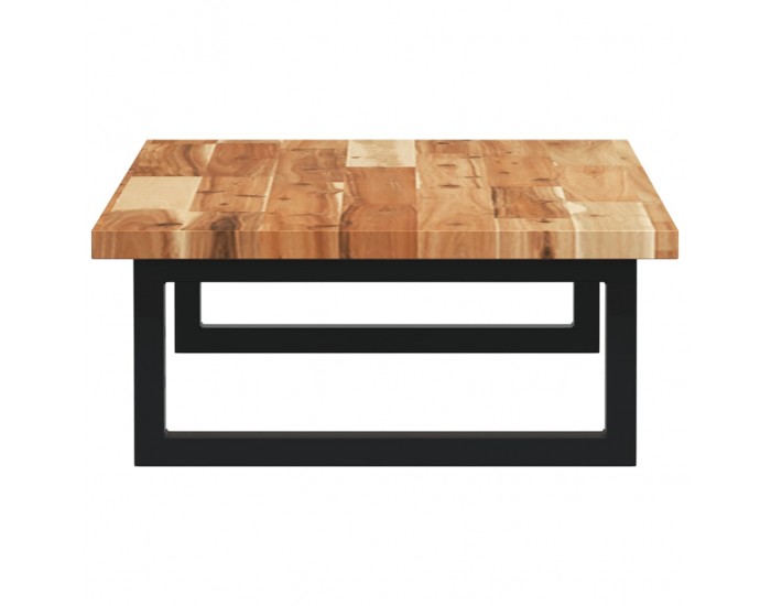 Sonata H Стенен рафт за мивка, стомана и масивно дърво акация