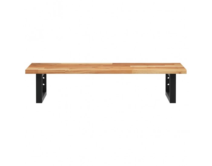 Sonata H Стенен рафт за мивка, стомана и масивно дърво акация